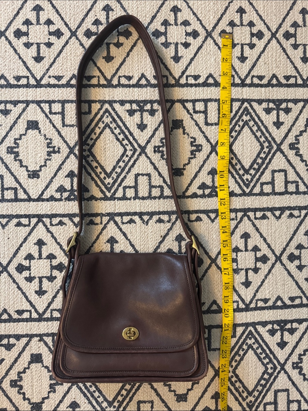 Vintage Coach Rambler's Legacy Bag (Style 9061) Mahogany Leather - Picture 16 of 16